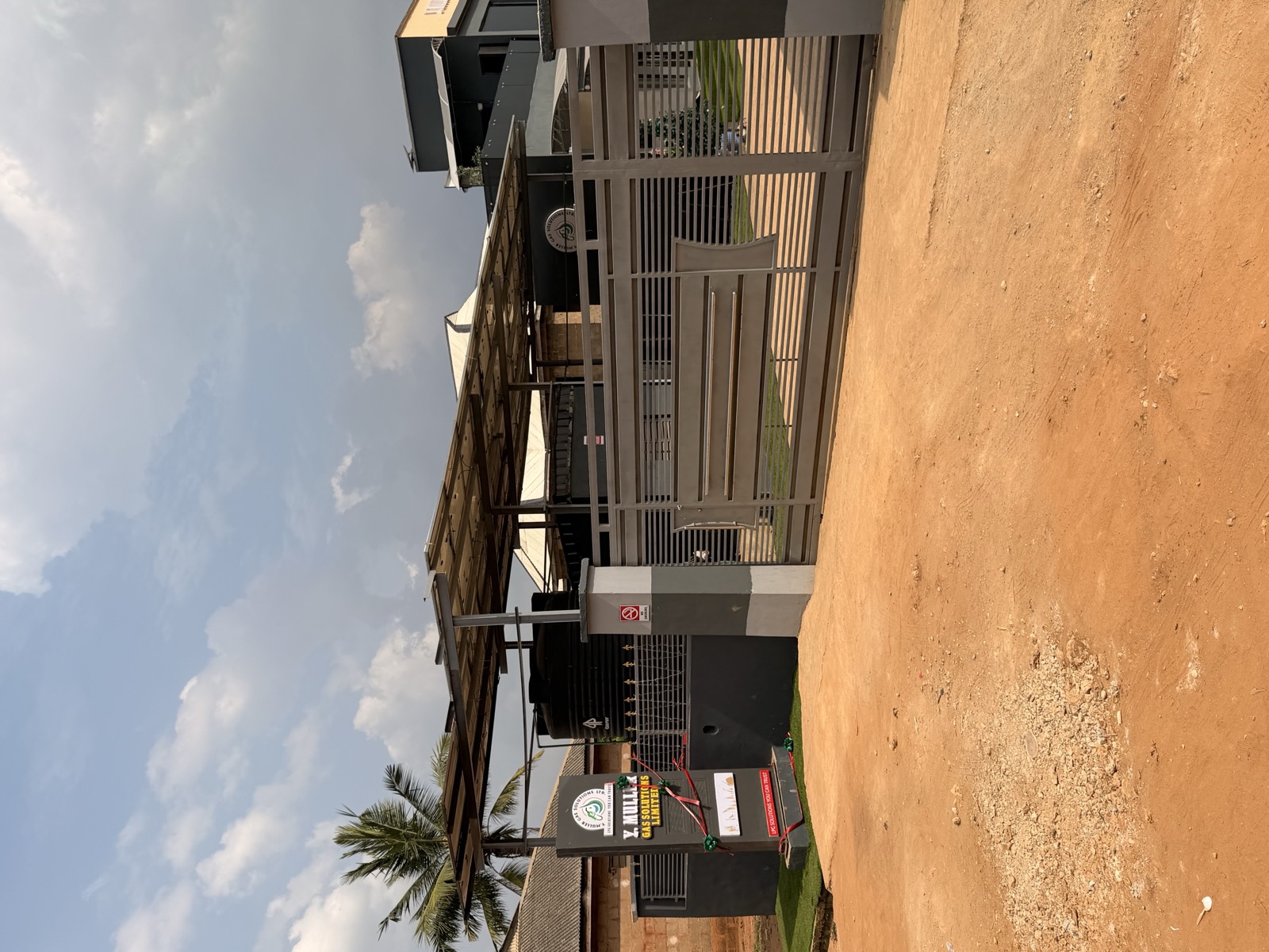 The gate at Y. Muller Gas, Sagamu