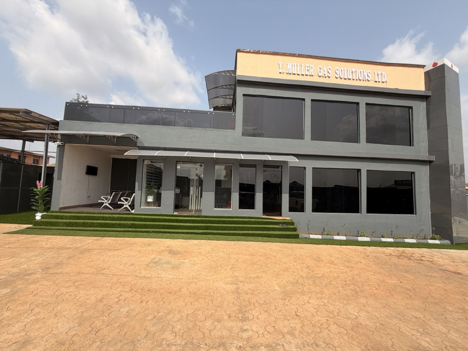 The Y. Muller Gas station in Sagamu